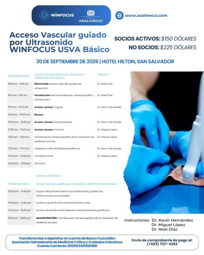Acceso Vascular guiado por Ultrasonido WINFOCUS USVA Básico